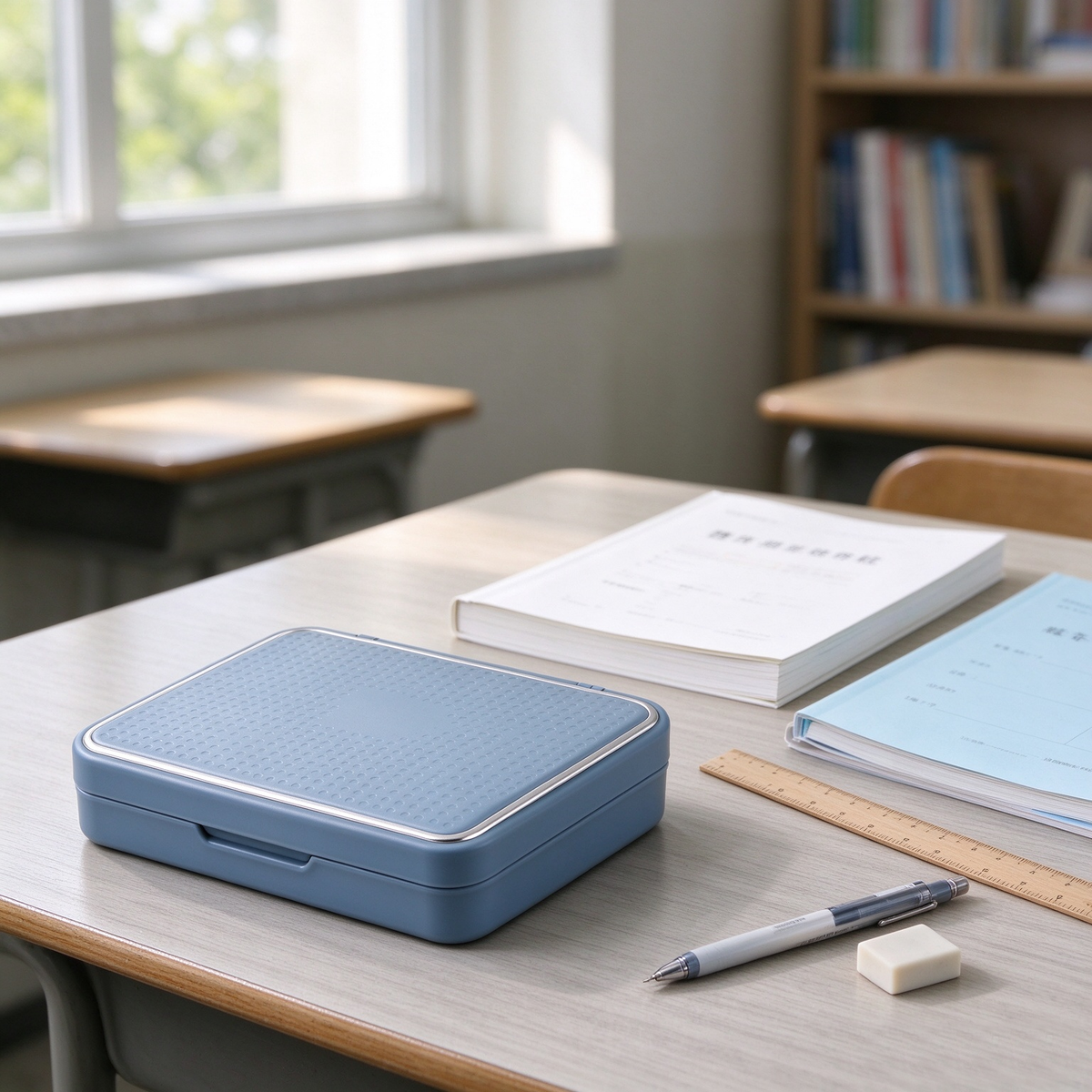 Light Blue Dot Storage Box