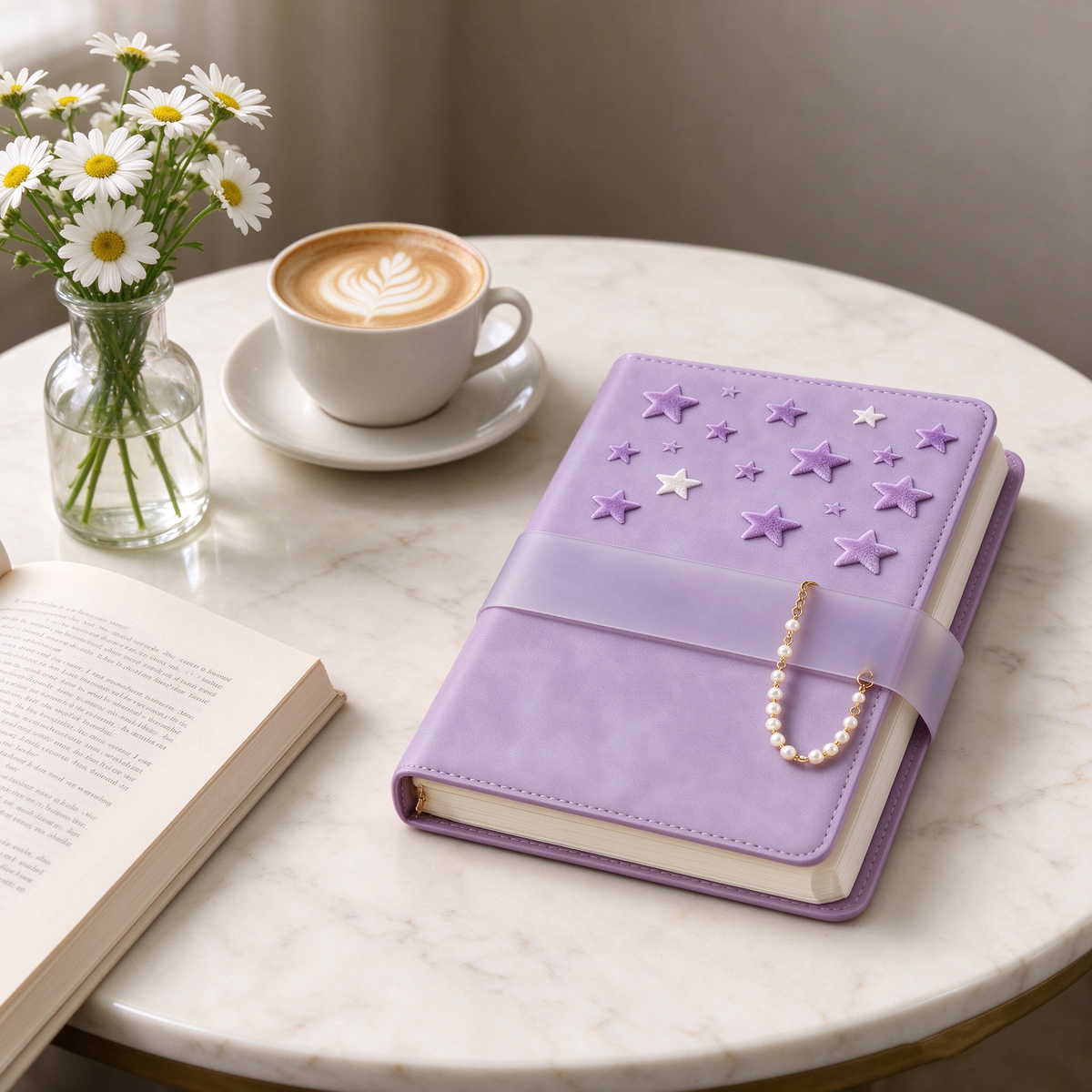 Purple Star Pearl Notebook