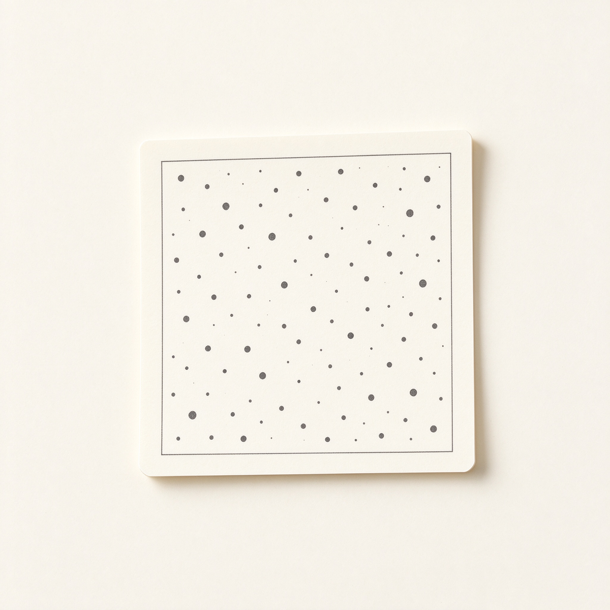 Cream Dot Card Sticky Notes