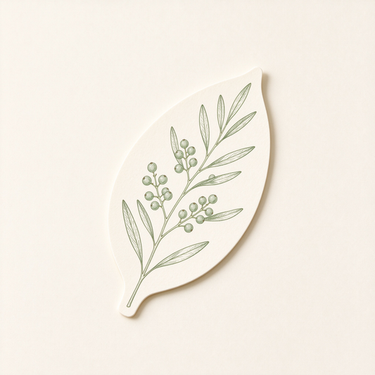 Leaf Shape Branch Berry Sticky Notes