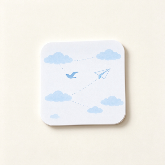 White Cloud Paper Plane Notes