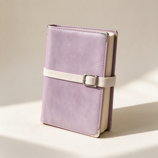 Purple Ribbon Clasp Notebook