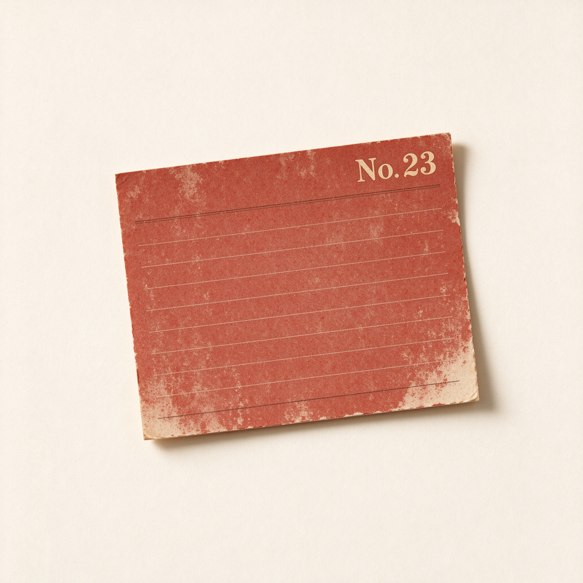 Vintage Red Lined Sticky Notes