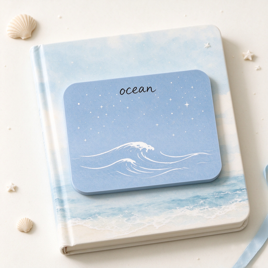 Light Blue Star Wave Coaster