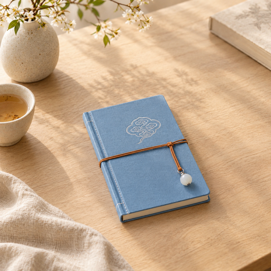 Light Blue Cloud Stitch Notebook