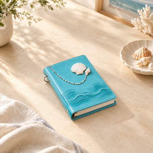 Lake Blue Shell Ring Notebook