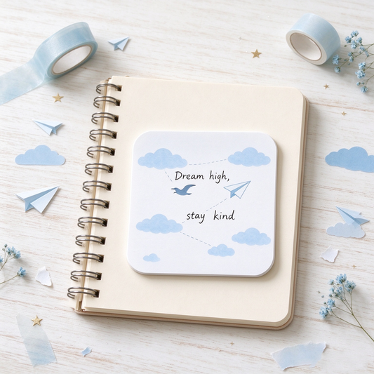 White Cloud Paper Plane Notes