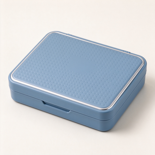 Light Blue Dot Storage Box