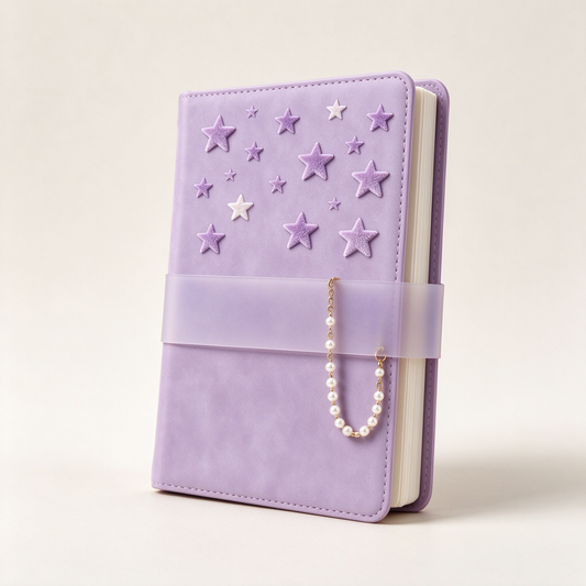 Purple Star Pearl Notebook